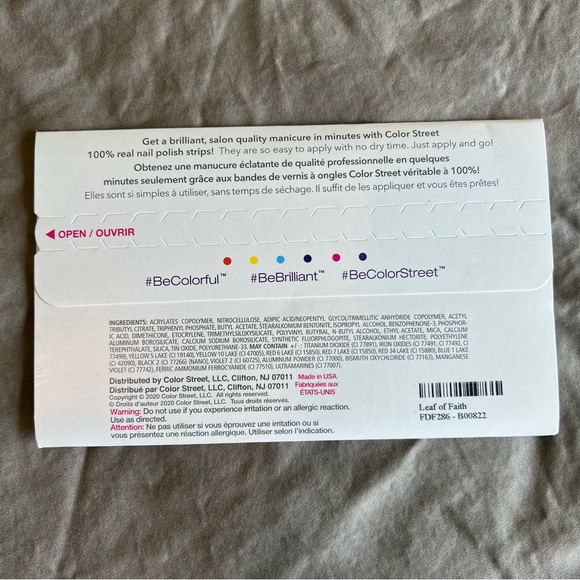 *Retired* Color Street: Leaf of Faith | Mint Green Nature Glitter Spring Summer - Picture 4 of 13